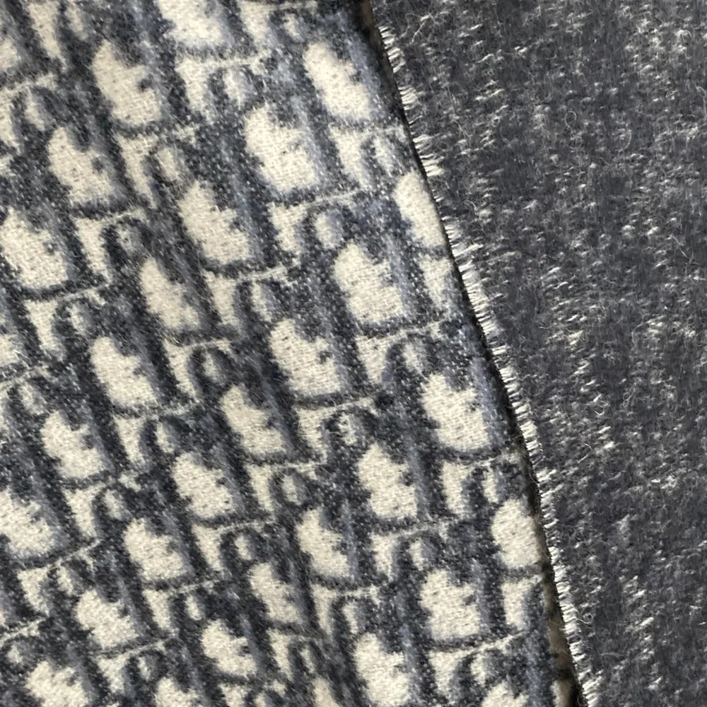 Dior Blue and Gray Scarf